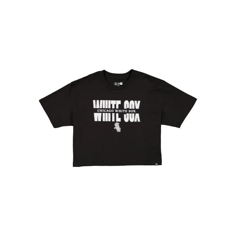 Chicago White Sox Women's Cropped Split T-Shirt made by New Era
