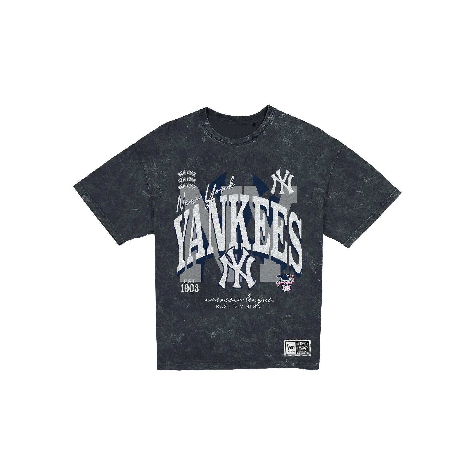 New York Yankees Women's Throwback Oversized Washed T-Shirt sold by New Era