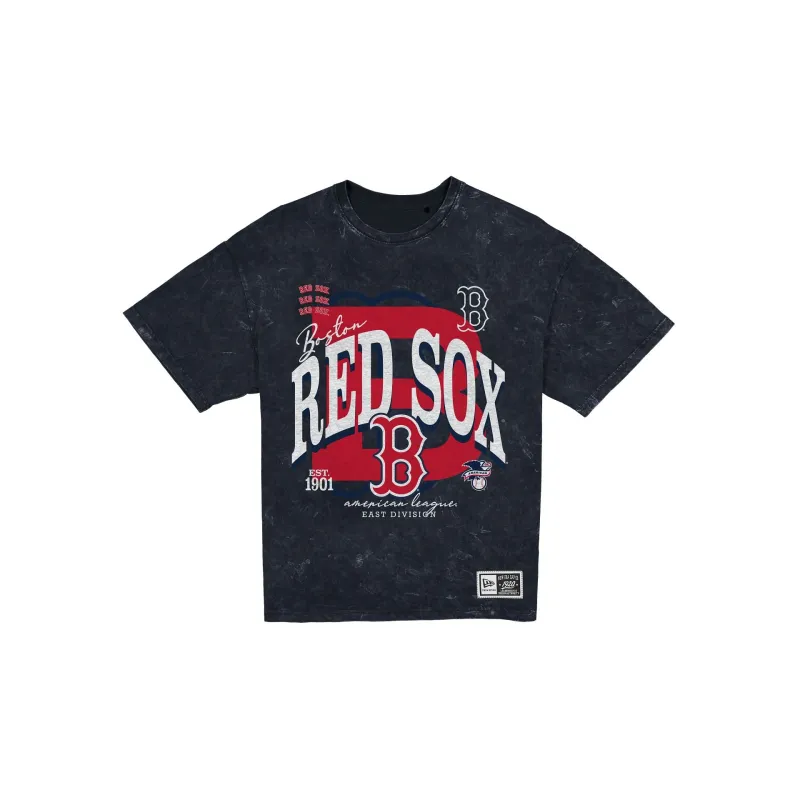 Boston Red Sox Women's Throwback Oversized Washed T-Shirt made by New Era
