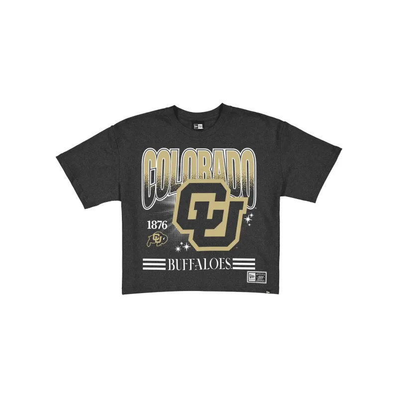 Colorado Buffaloes Women's Throwback Cropped Graphic T-Shirt made by New Era