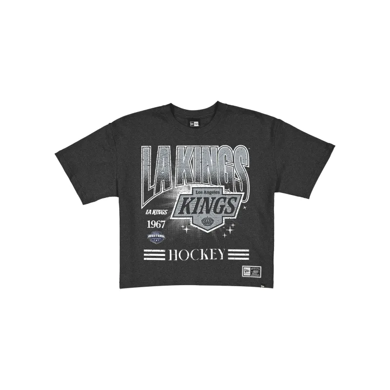 Los Angeles Kings Women's Throwback Cropped Graphic T-Shirt made by New Era