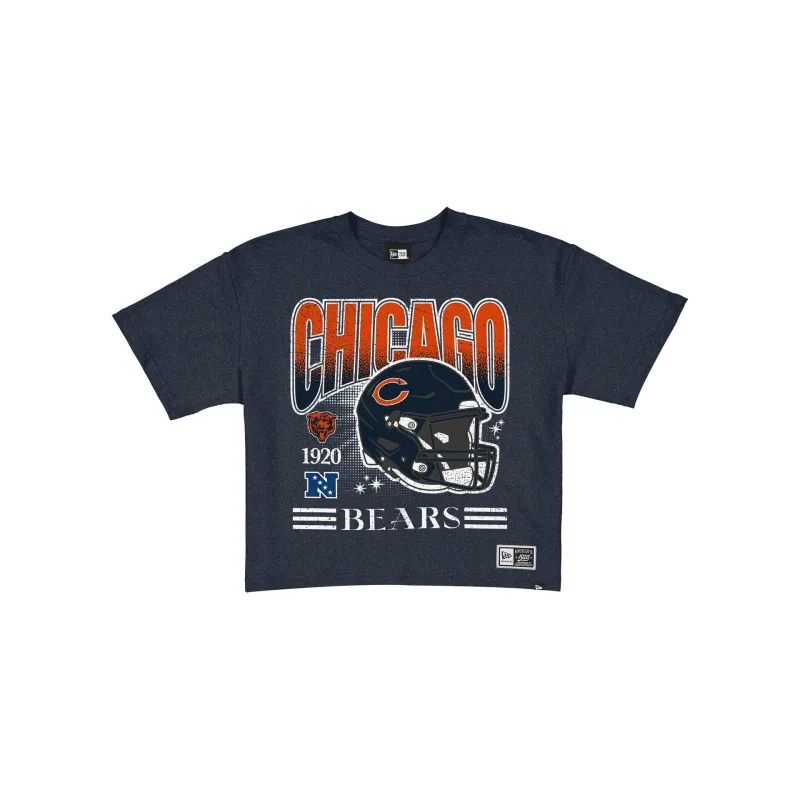 Chicago Bears Women's Throwback Cropped Graphic T-Shirt made by New Era