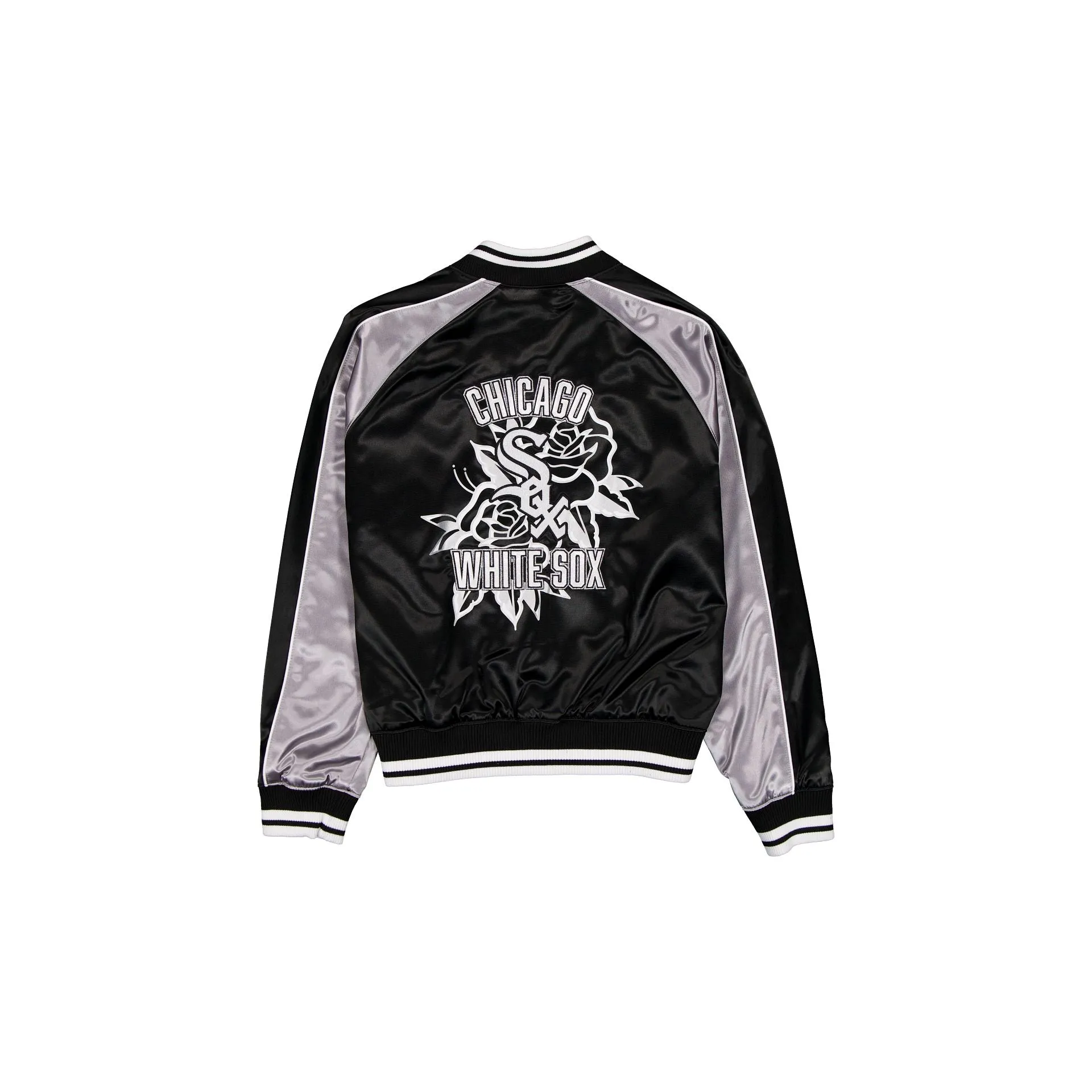 Chicago White Sox Women's Floral Satin Varsity Jacket sold by New Era product image thumbnail 2