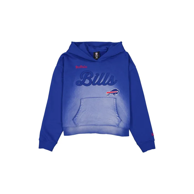 Buffalo Bills Women's Washed Cropped Hoodie made by New Era
