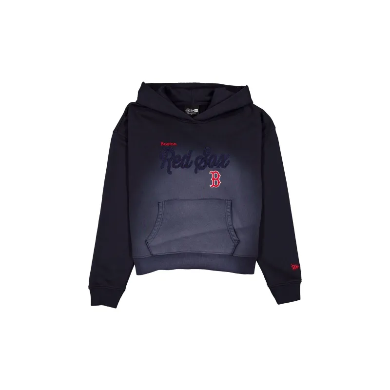 Boston Red Sox Women's Washed Cropped Hoodie made by New Era
