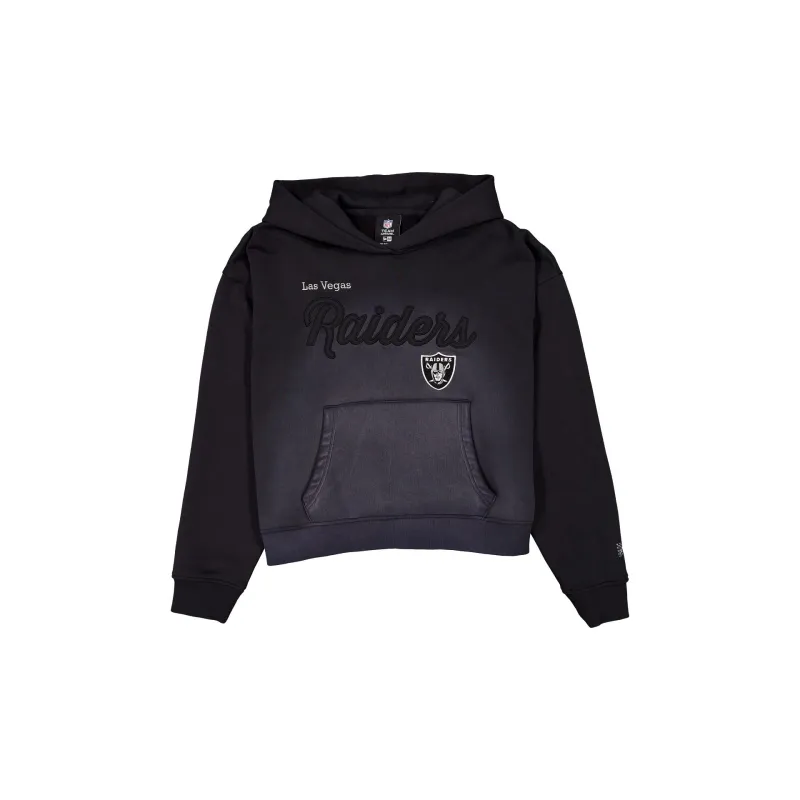 Las Vegas Raiders Women's Washed Cropped Hoodie made by New Era