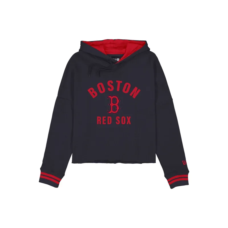 Boston Red Sox Women's Collegiate Cropped Hoodie made by New Era
