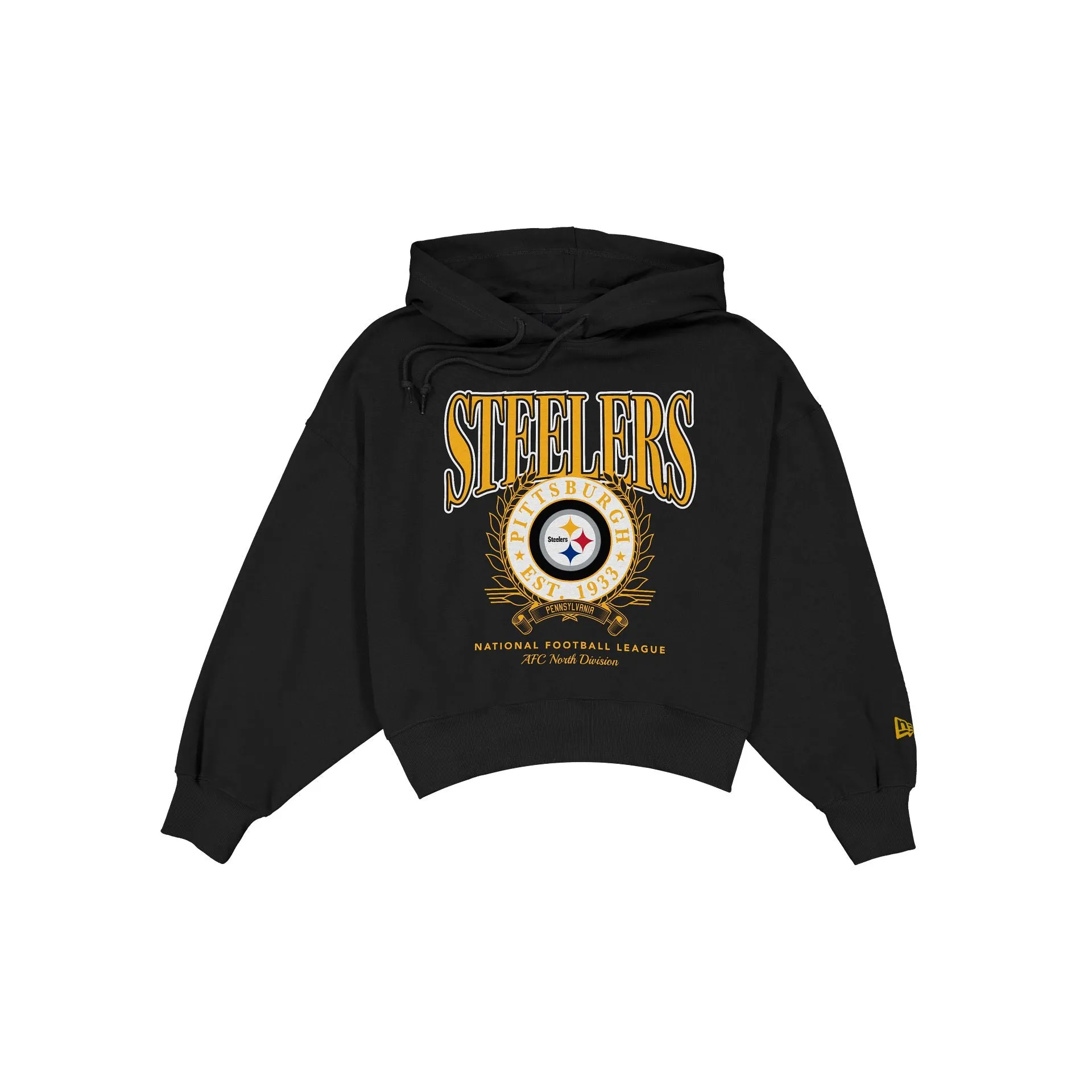 Pittsburgh Steelers Women's Boxy Laurel Hoodie sold by New Era