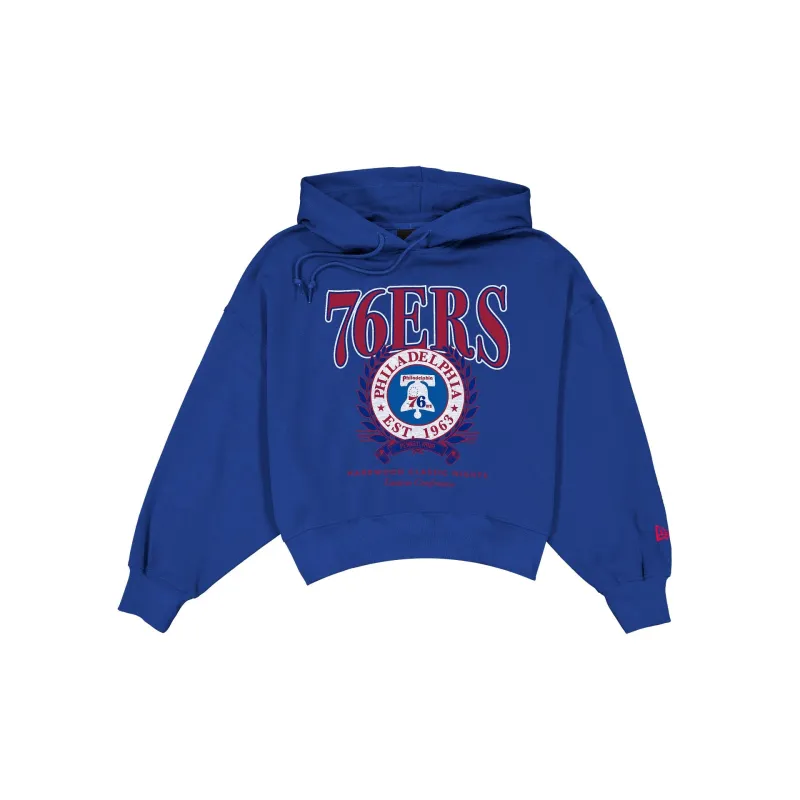 Philadelphia 76ers Women's Boxy Laurel Hoodie made by New Era