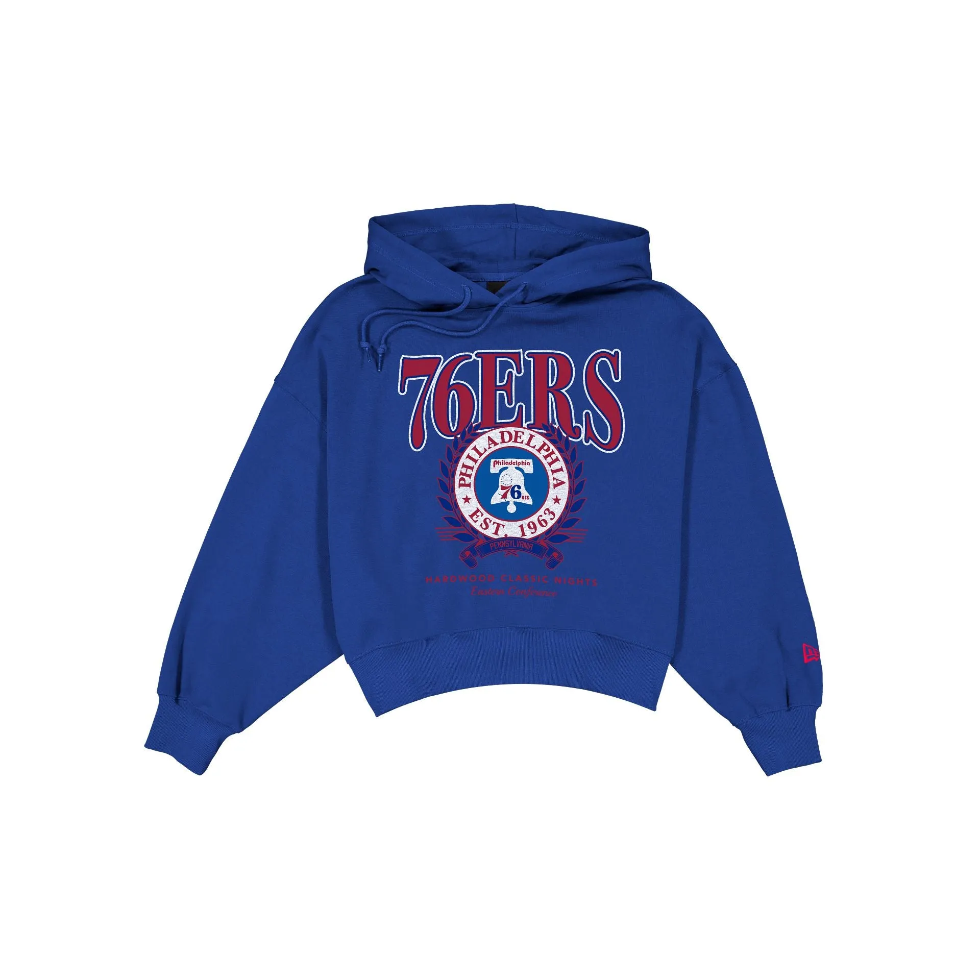 Philadelphia 76ers Women's Boxy Laurel Hoodie sold by New Era