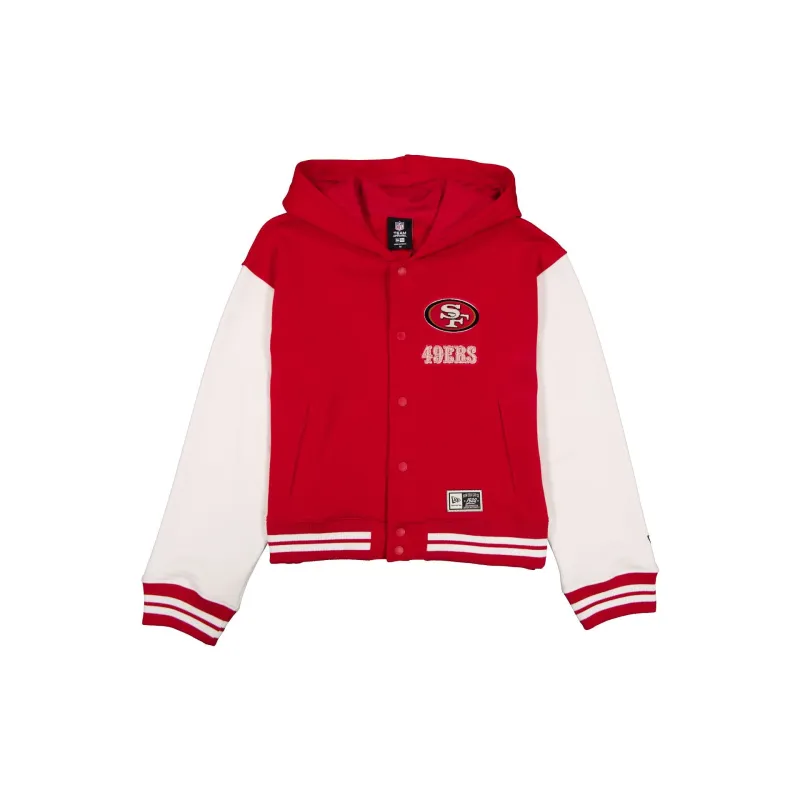 San Francisco 49ers Women's Throwback Fleece Jacket made by New Era