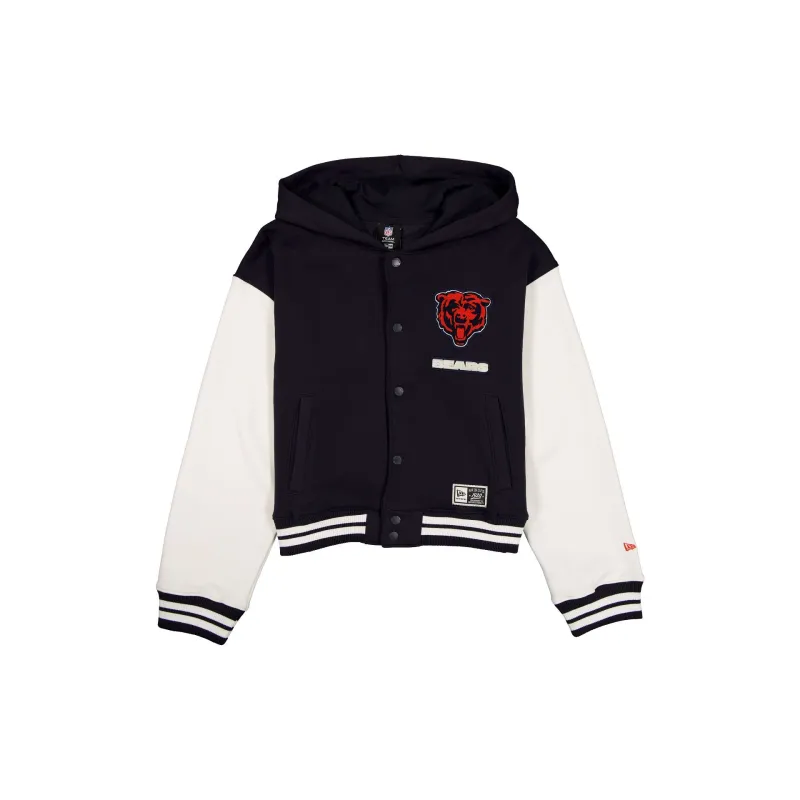Chicago Bears Women's Throwback Fleece Jacket made by New Era