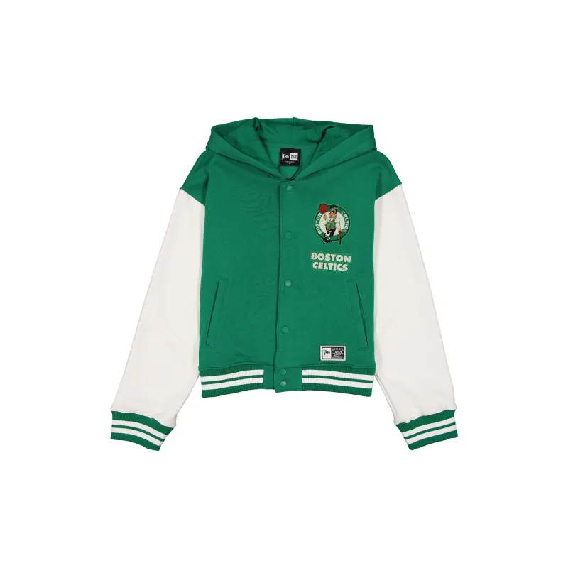 Boston Celtics Women's Throwback Fleece Jacket made by New Era
