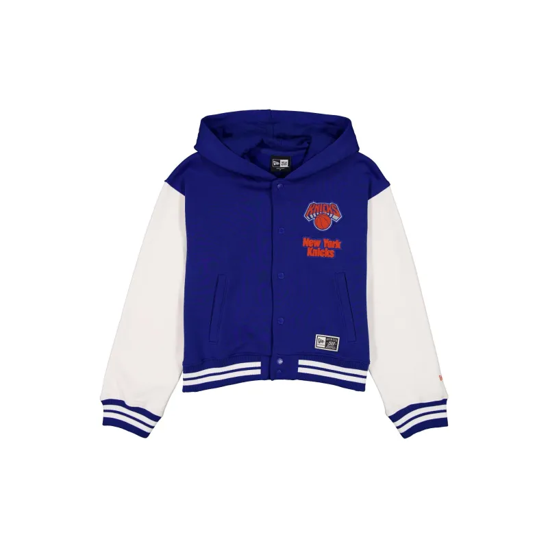 New York Knicks Women's Throwback Fleece Jacket made by New Era