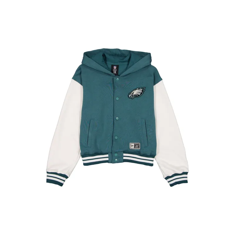 Philadelphia Eagles Women's Throwback Fleece Jacket made by New Era