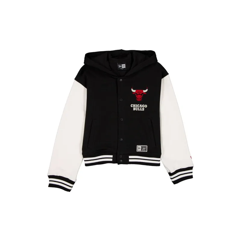 Chicago Bulls Women's Throwback Fleece Jacket made by New Era
