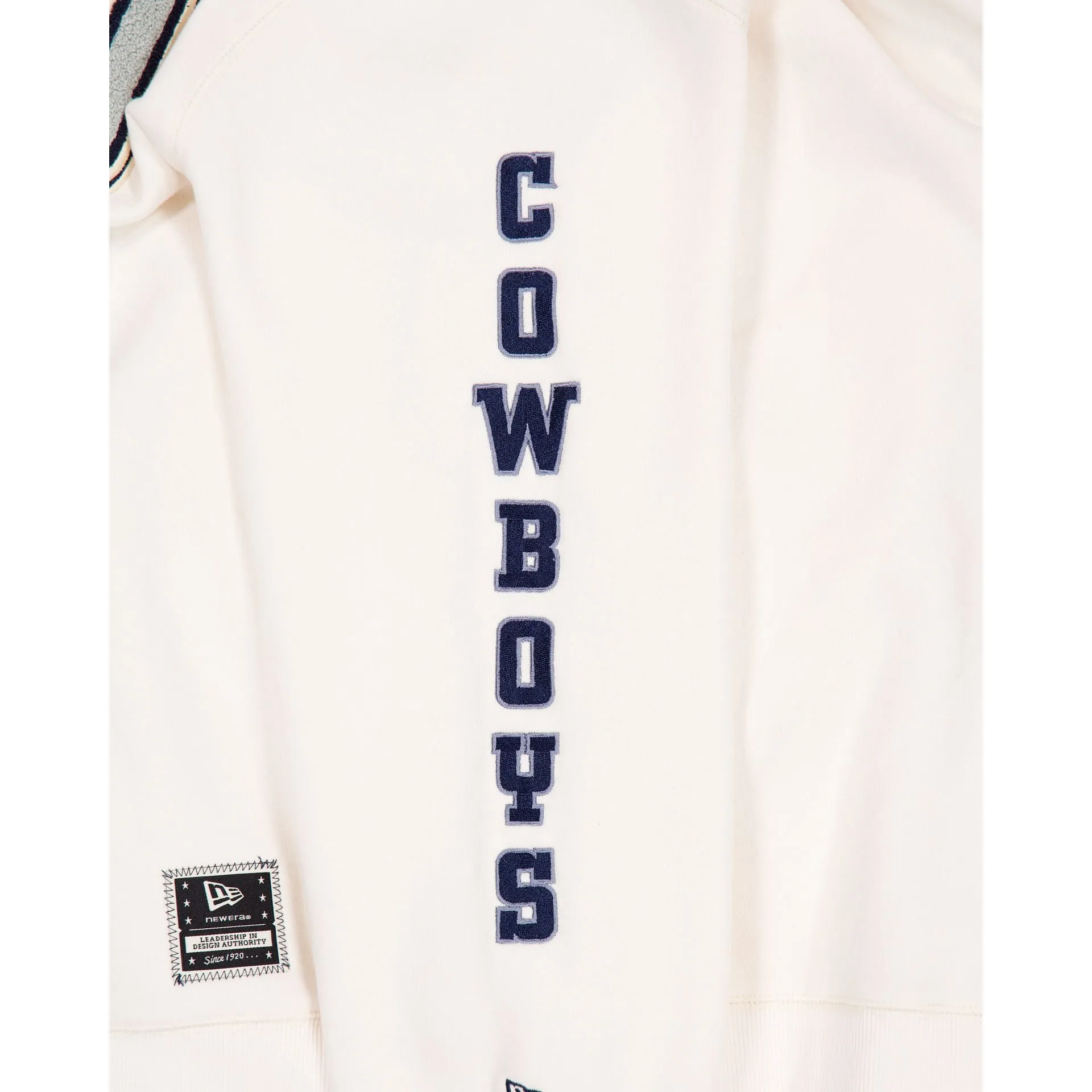 Dallas Cowboys Women's Chrome White Varsity Crewneck sold by New Era product image thumbnail 3
