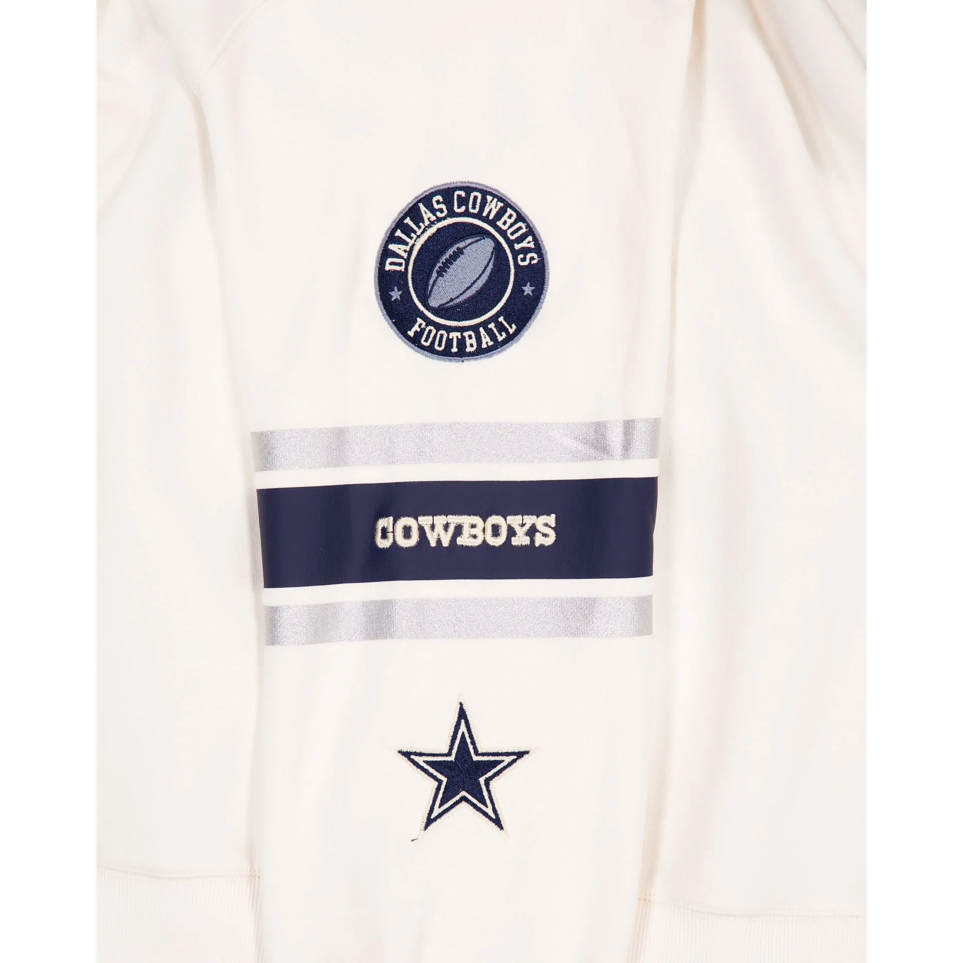 Dallas Cowboys Women's Chrome White Varsity Crewneck sold by New Era product image thumbnail 4