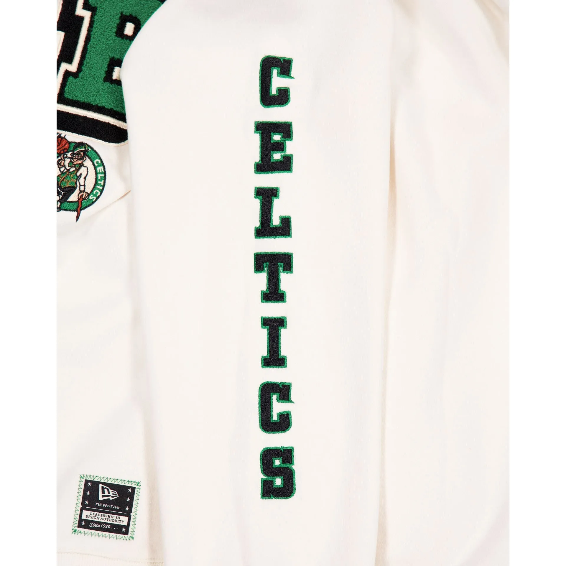 Boston Celtics Women's Chrome White Varsity Crewneck sold by New Era product image thumbnail 3
