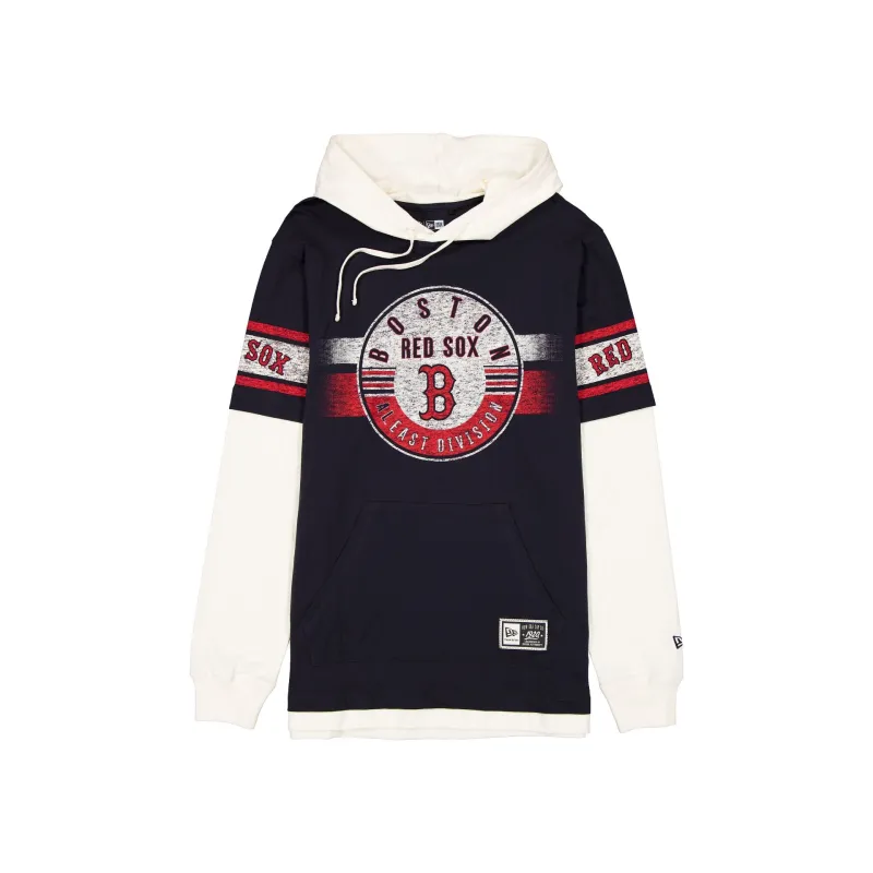 Boston Red Sox Throwback Chrome Twofer Hoodie made by New Era