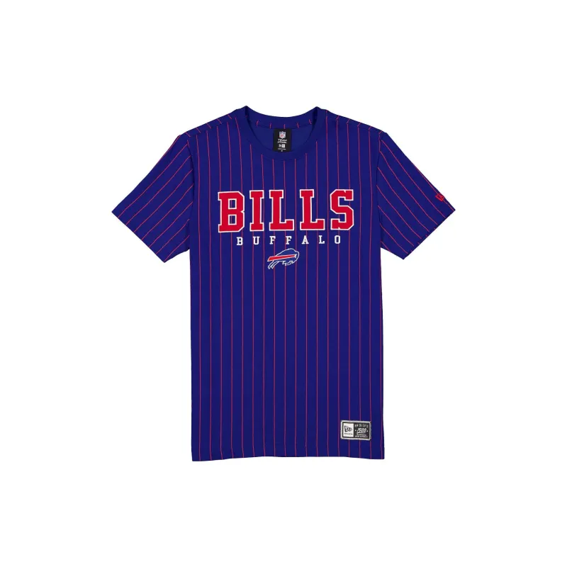 Buffalo Bills Throwback Pinstripe Varsity T-Shirt made by New Era