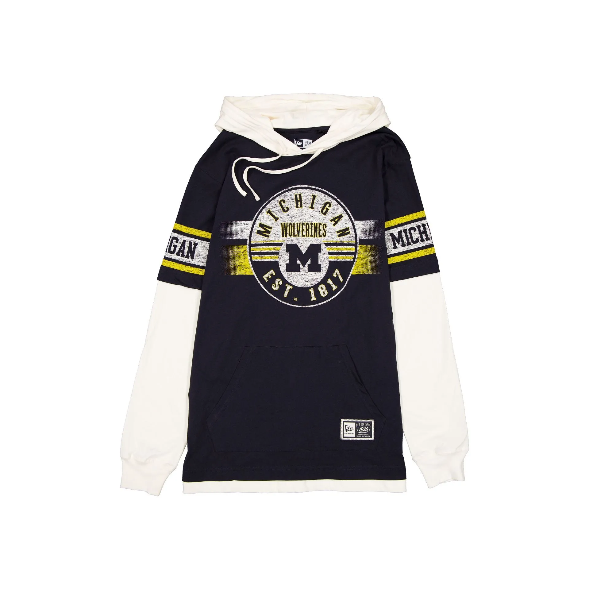 Michigan Wolverines Throwback Chrome Twofer Hoodie sold by New Era
