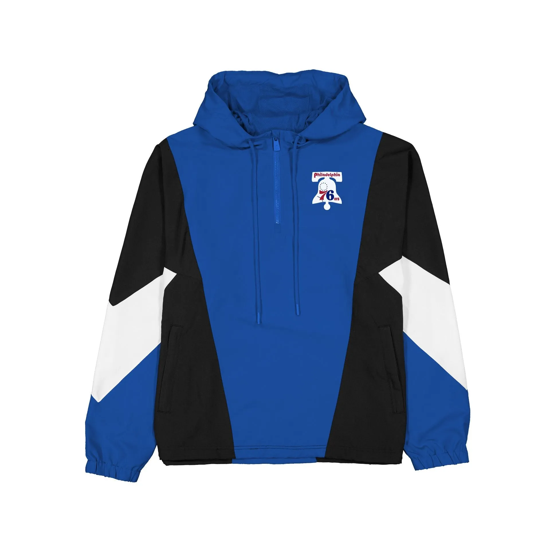Philadelphia 76ers Multicolor Quarter Zip Windbreaker sold by New Era