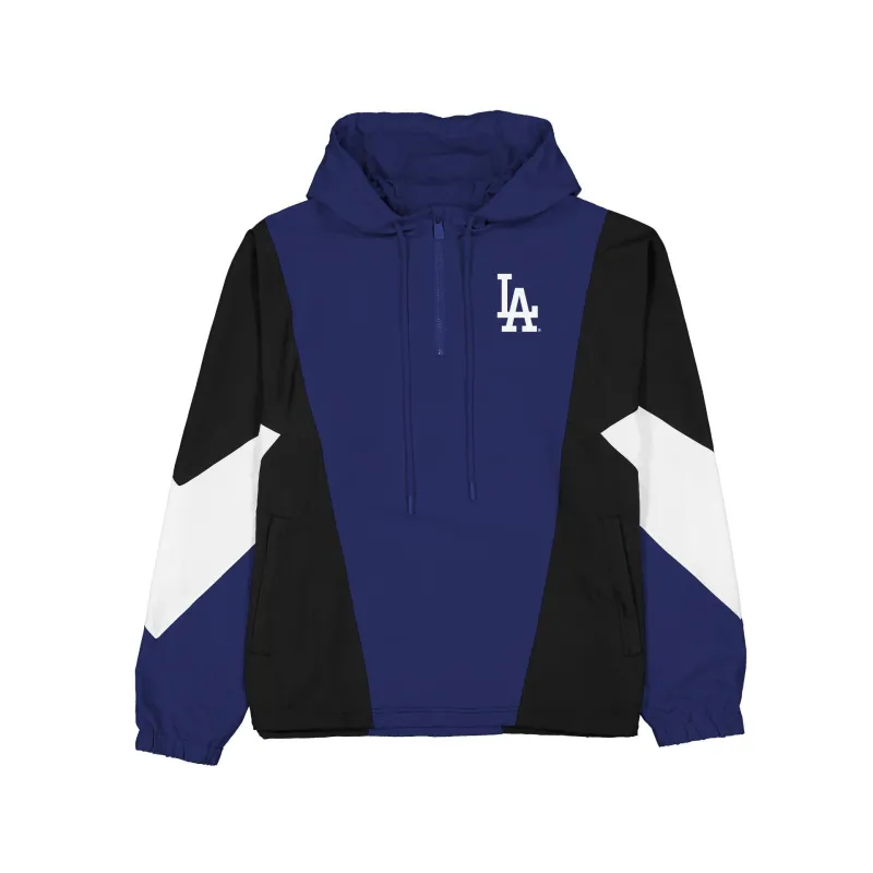 Los Angeles Dodgers Multicolor Quarter Zip Windbreaker made by New Era