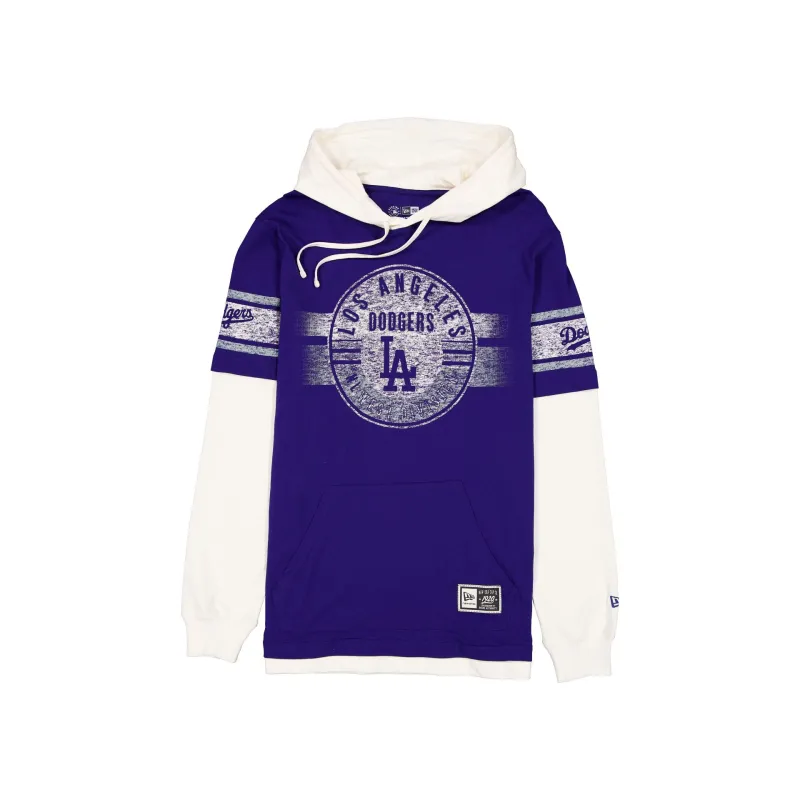 Los Angeles Dodgers Throwback Chrome Twofer Hoodie made by New Era