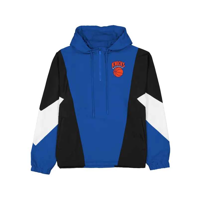 New York Knicks Multicolor Quarter Zip Windbreaker made by New Era