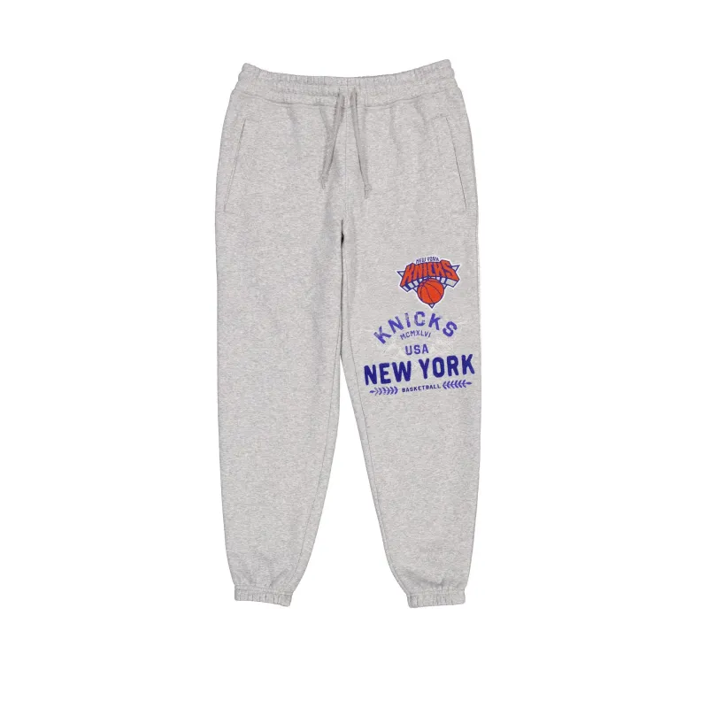 New York Knicks Heather Gray Varsity Sweatpants made by New Era