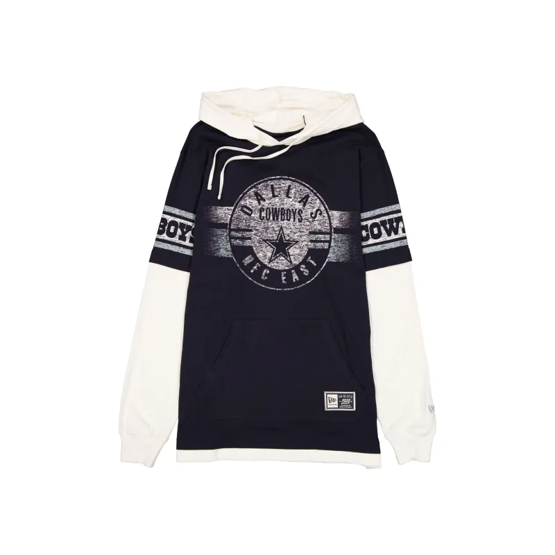 Dallas Cowboys Throwback Chrome Twofer Hoodie made by New Era