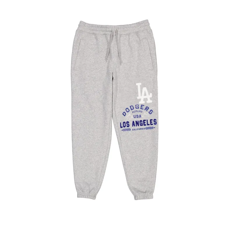 Los Angeles Dodgers Heather Gray Varsity Sweatpants made by New Era