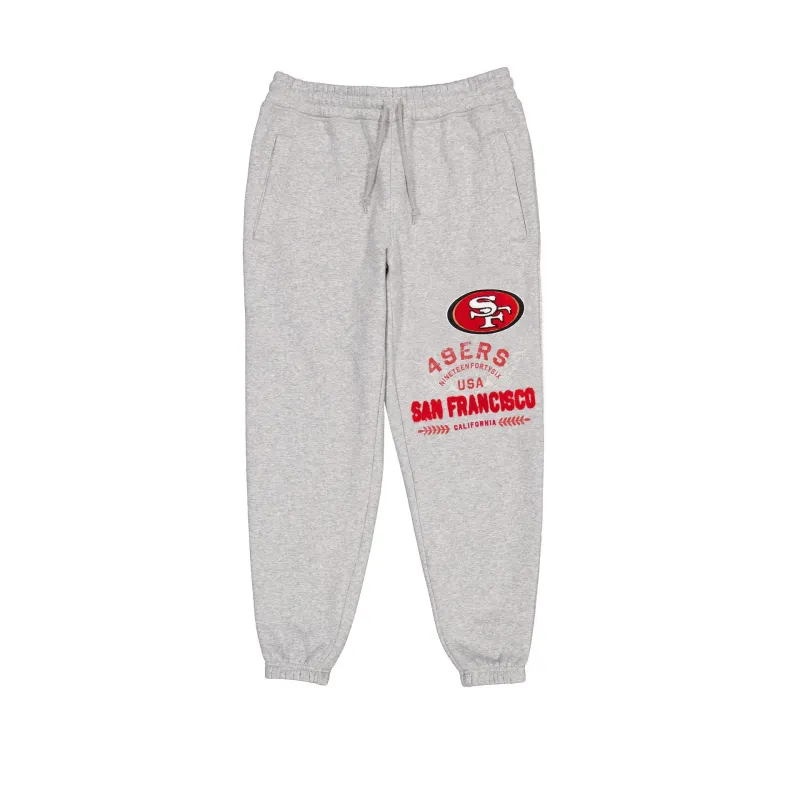 San Francisco 49ers Heather Gray Varsity Sweatpants made by New Era