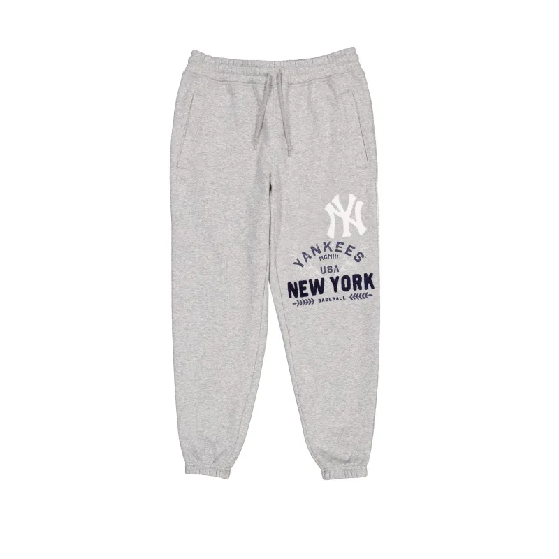 New York Yankees Heather Gray Varsity Sweatpants made by New Era