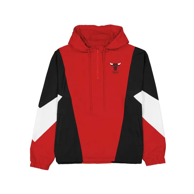 Chicago Bulls Multicolor Quarter Zip Windbreaker made by New Era