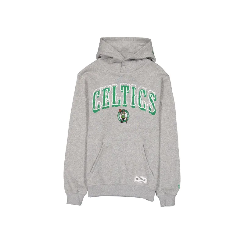 Boston Celtics Heather Gray Varsity Hoodie made by New Era