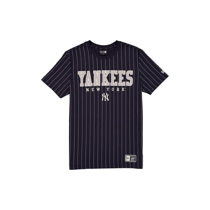 New York Yankees Throwback Pinstripe Varsity T-Shirt made by New Era