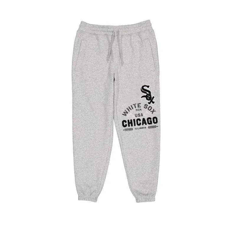 Chicago White Sox Heather Gray Varsity Sweatpants made by New Era