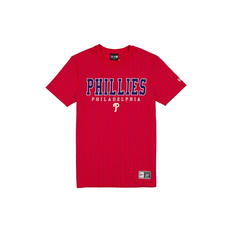 Philadelphia Phillies Throwback Pinstripe Varsity T-Shirt made by New Era