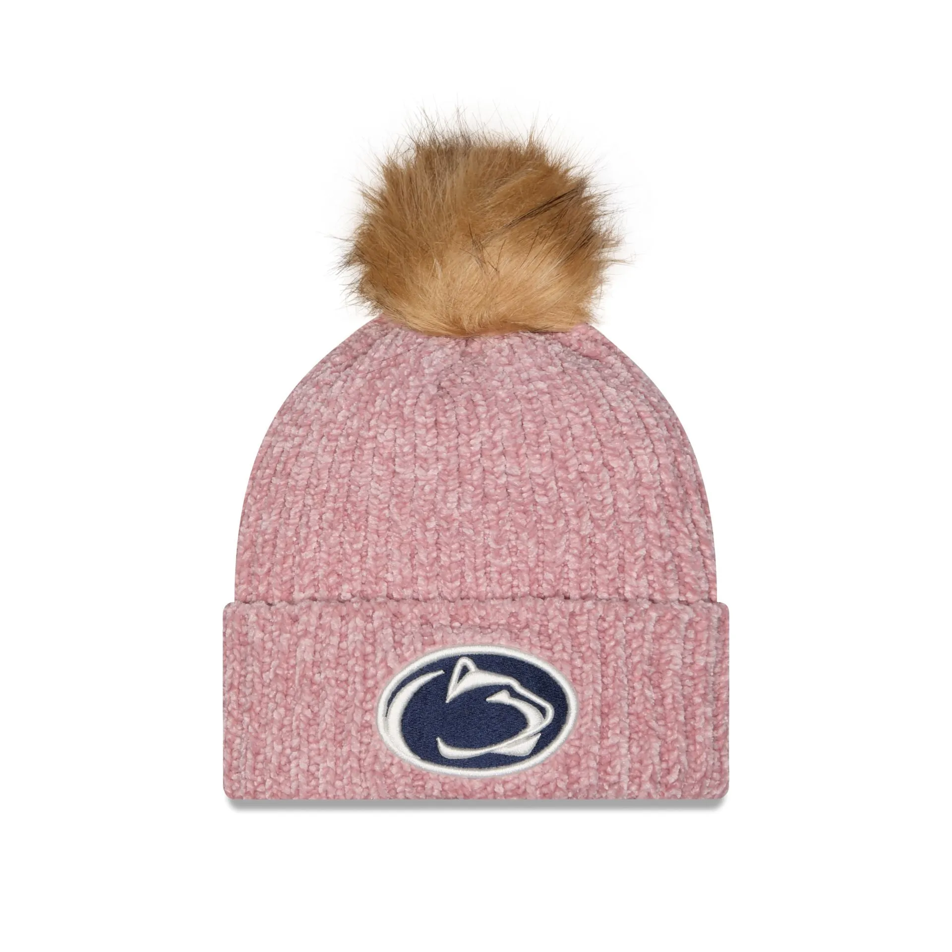 Penn State Nittany Lions Women's Pink Pom Knit Hat sold by New Era
