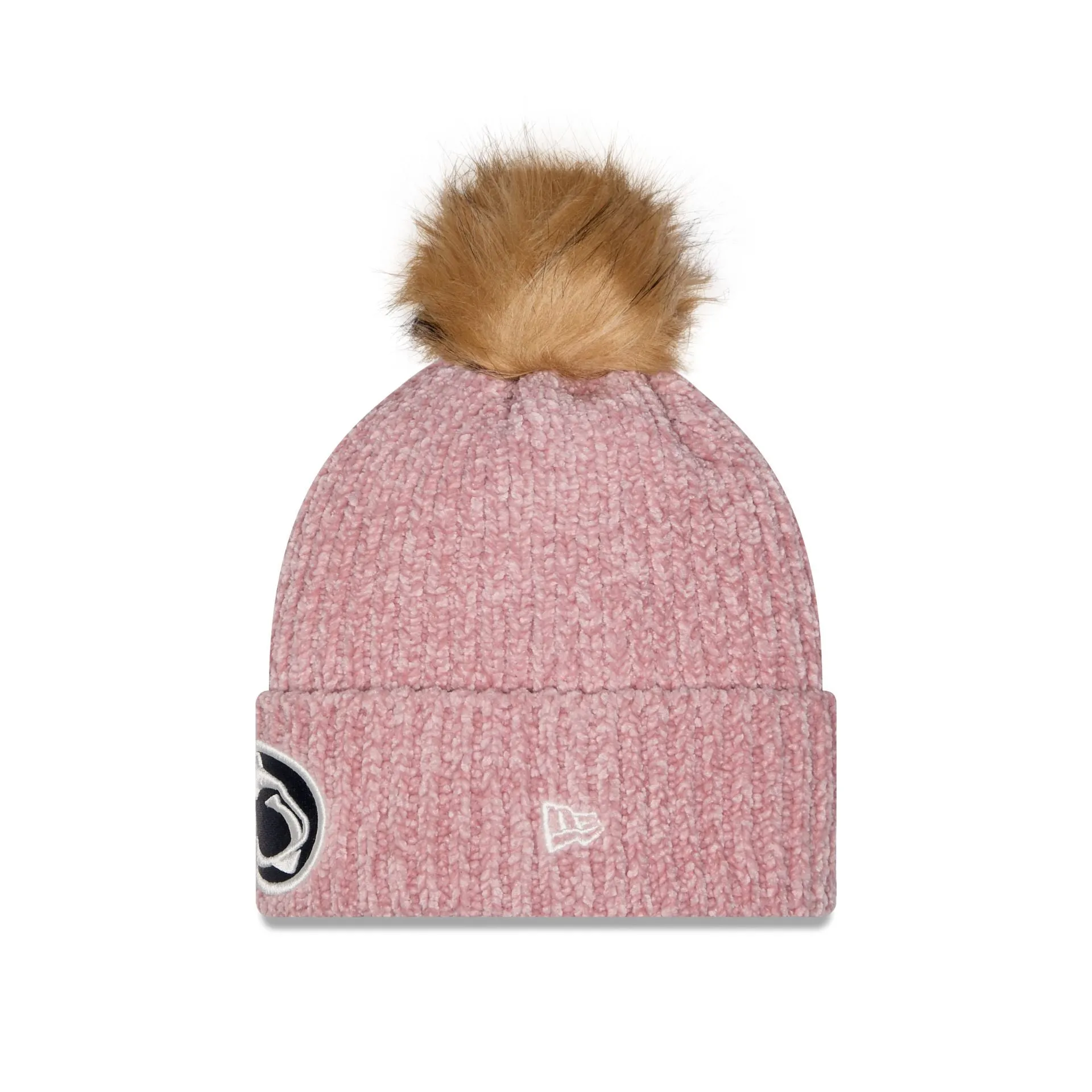 Penn State Nittany Lions Women's Pink Pom Knit Hat sold by New Era product image thumbnail 2
