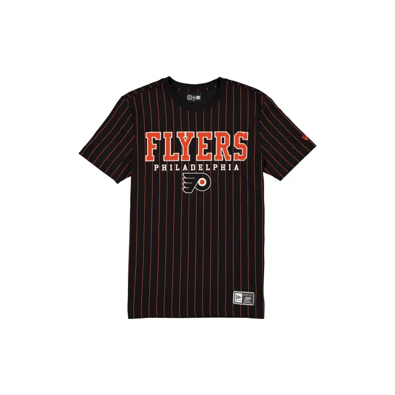 Philadelphia Flyers Throwback Pinstripe Varsity T-Shirt made by New Era