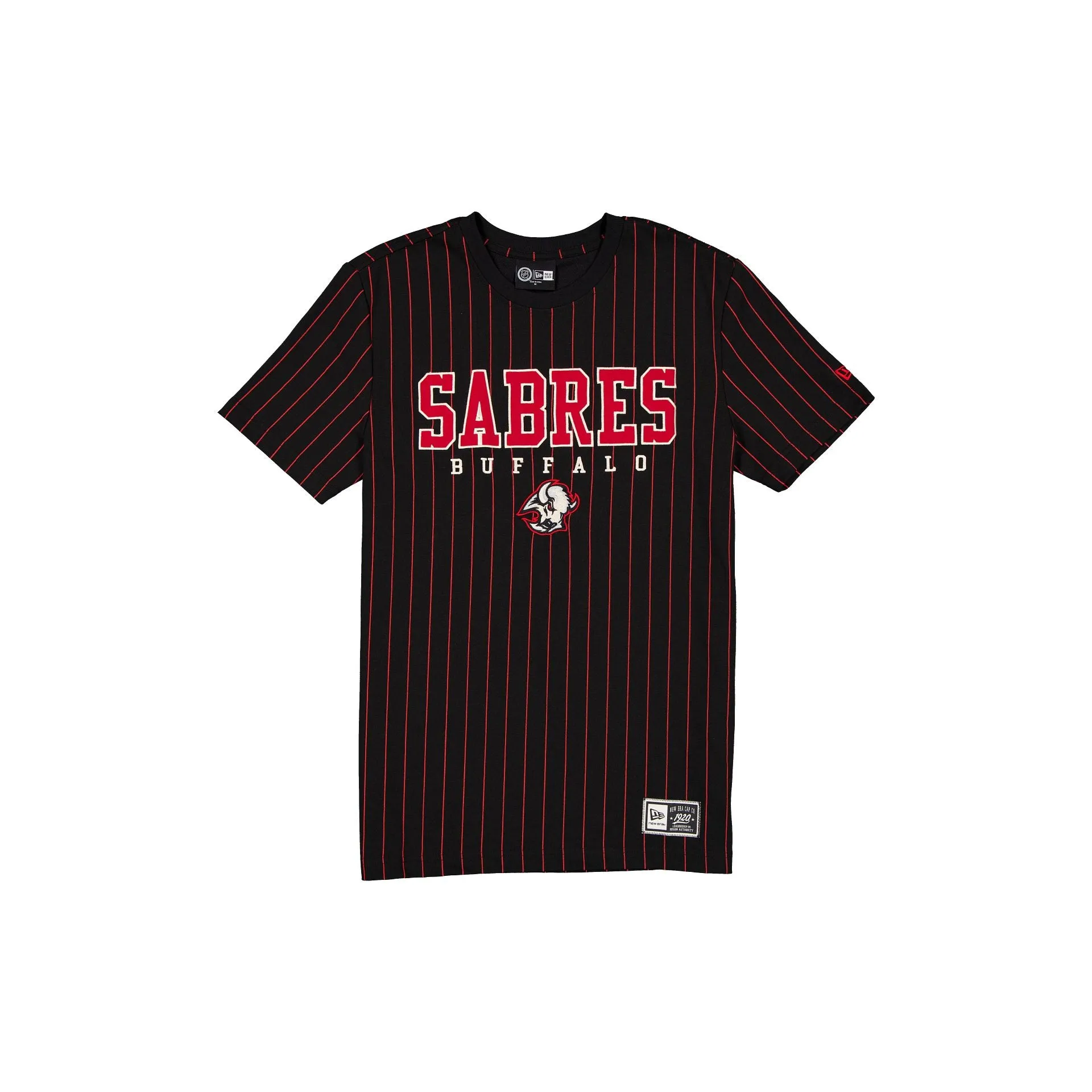 Buffalo Sabres Throwback Pinstripe Varsity T-Shirt sold by New Era