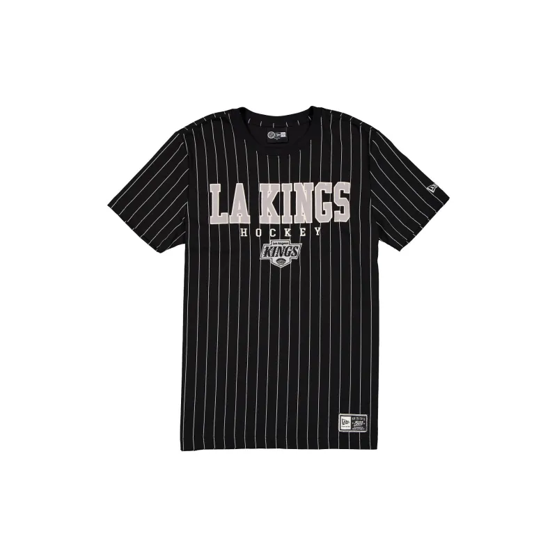 Los Angeles Kings Throwback Pinstripe Varsity T-Shirt made by New Era