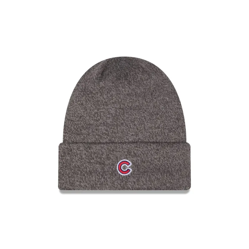 Chicago Cubs Heather Gray Tonal Beanie Hat made by New Era