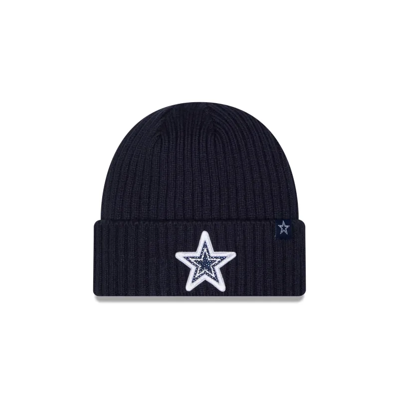 Dallas Cowboys Rhinestone Badge Beanie Hat made by New Era