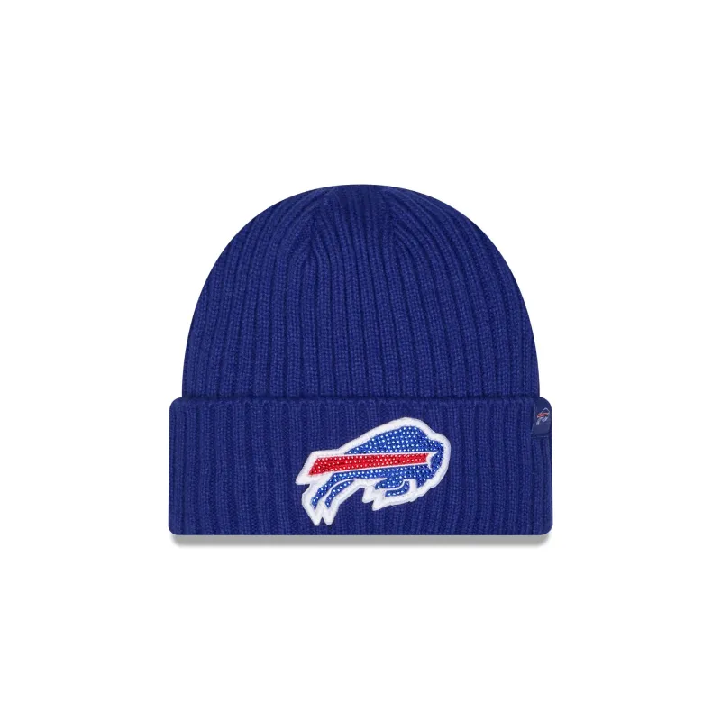 Buffalo Bills Rhinestone Badge Beanie Hat made by New Era
