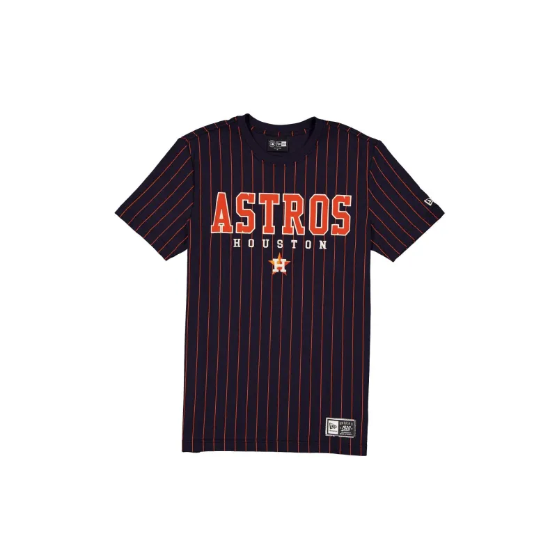 Houston Astros Throwback Pinstripe Varsity T-Shirt made by New Era