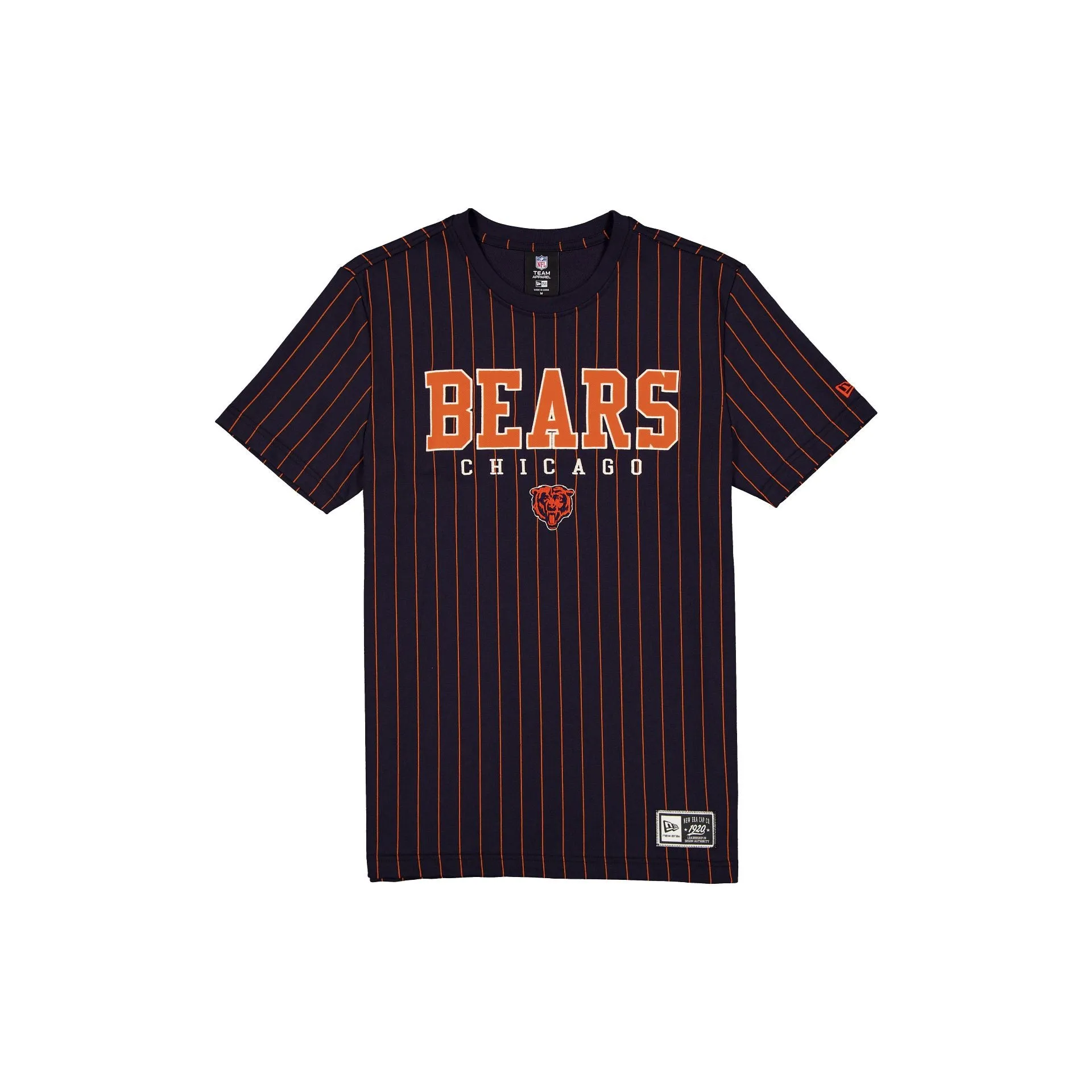 Chicago Bears Throwback Pinstripe Varsity T-Shirt sold by New Era